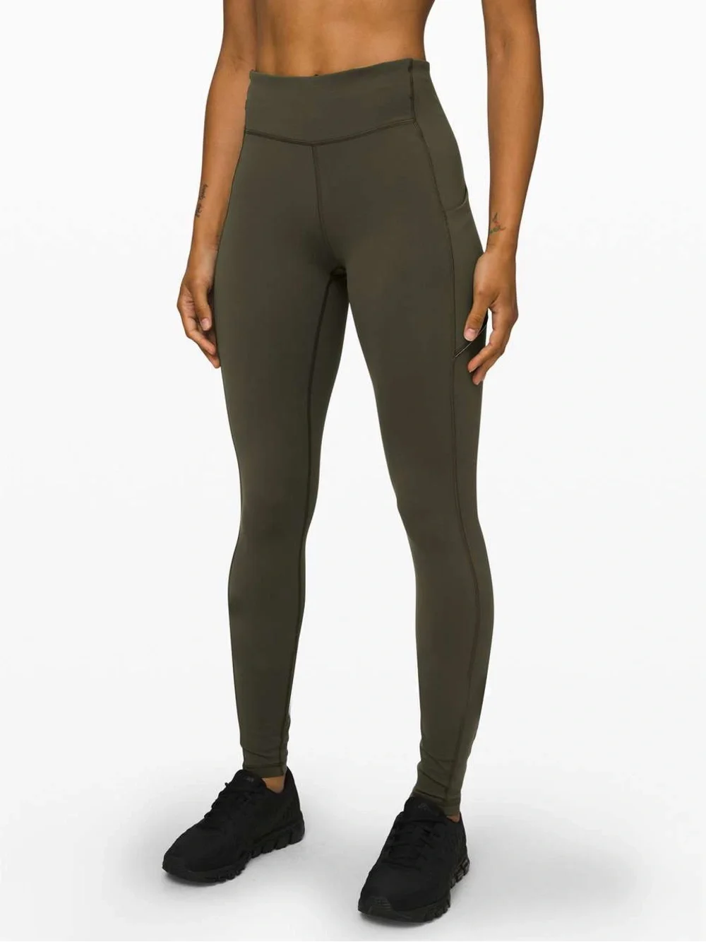 Lululemon Speed Up Tight Dark Olive Size 8